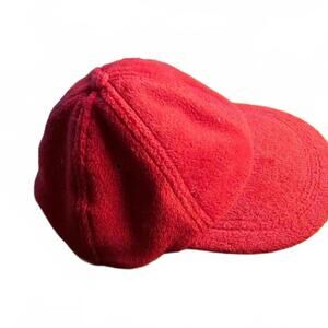 NISSIN Red Fleece Baseball Cap